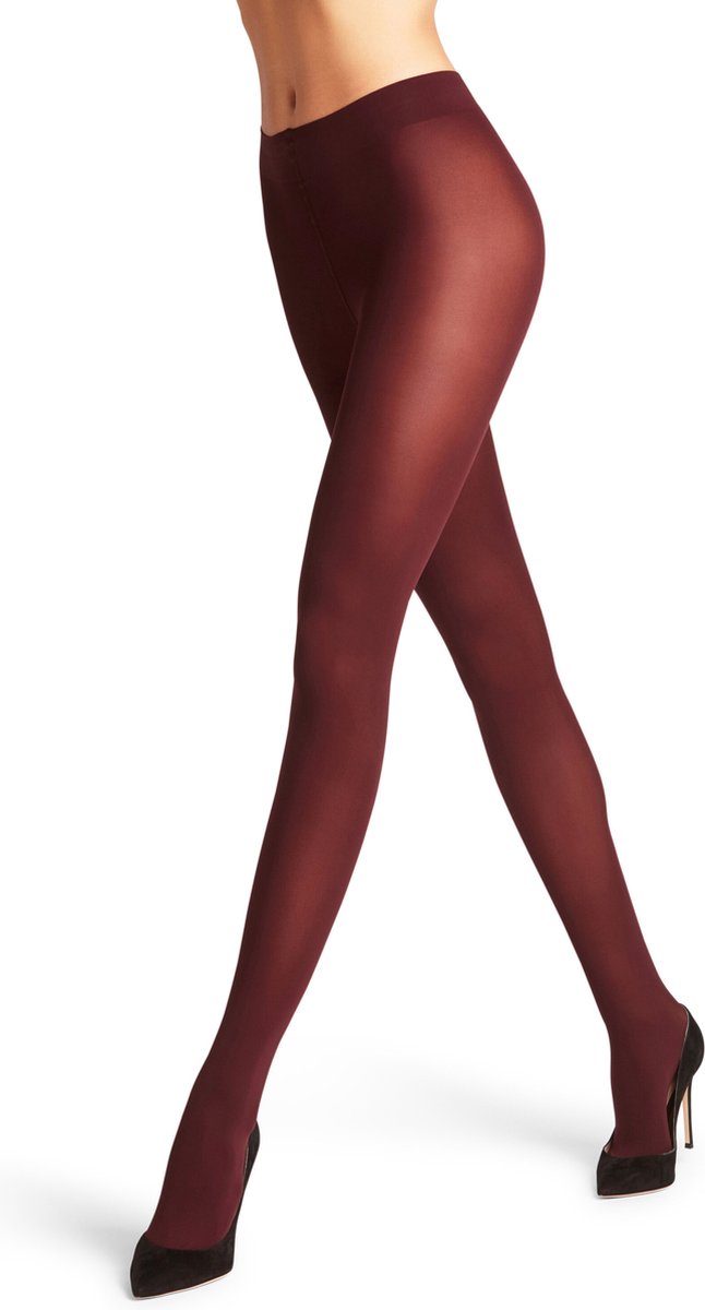 FALKE Pure Matt eenkleurig materiaal ondoorzichtig 50 DEN panty dames rood - maat S-M (4031309454801)