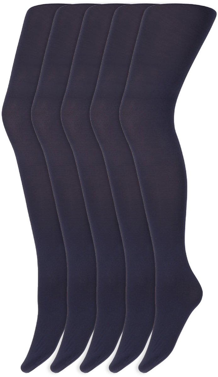 Gekleurde panty's | Micro | 60 Denier | Merk: Marianne | Maat: S t/m XXL | Kleur: Jeans blauw | 5 Paar (6153843377397)