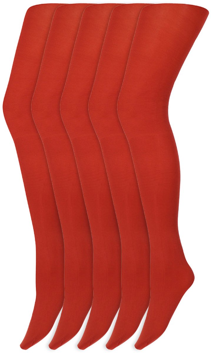 Gekleurde panty's | Micro | 60 Denier | Merk: Marianne | Maat: S t/m XXL | Kleur: Koper | 5 Paar (6153608071089)