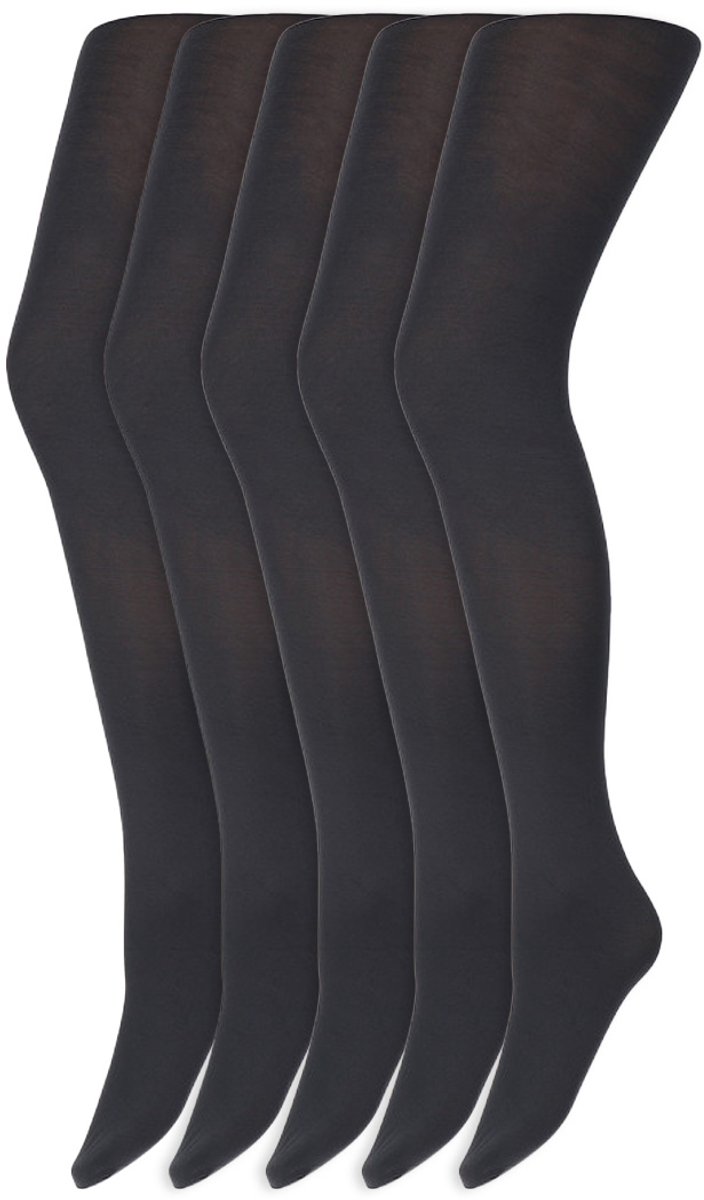 Gekleurde panty's | Micro | 60 Denier | Merk: Marianne | Maat: S t/m XXL | Kleur: Staal blauw | 5 Paar (6153608142178)