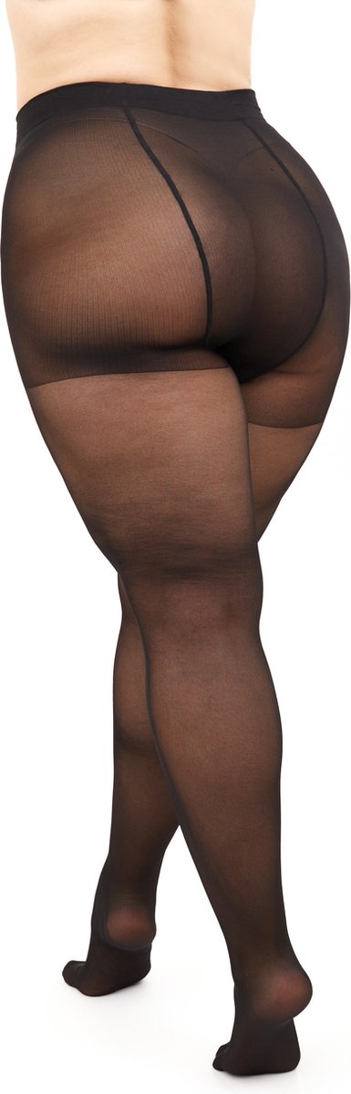 Giulia - Molly 40den (enkel grote maten) Panty speciaal voor dames met kortere benen (multipack) - 3 kleuren (6096709251267)