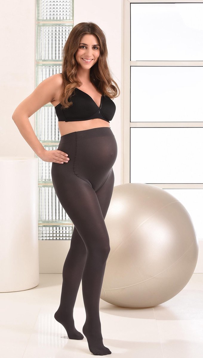 Mamsy Super Comfortabele Zachte Zwangerschaps Panty 60den (Grijs | XL) (5410269002373)