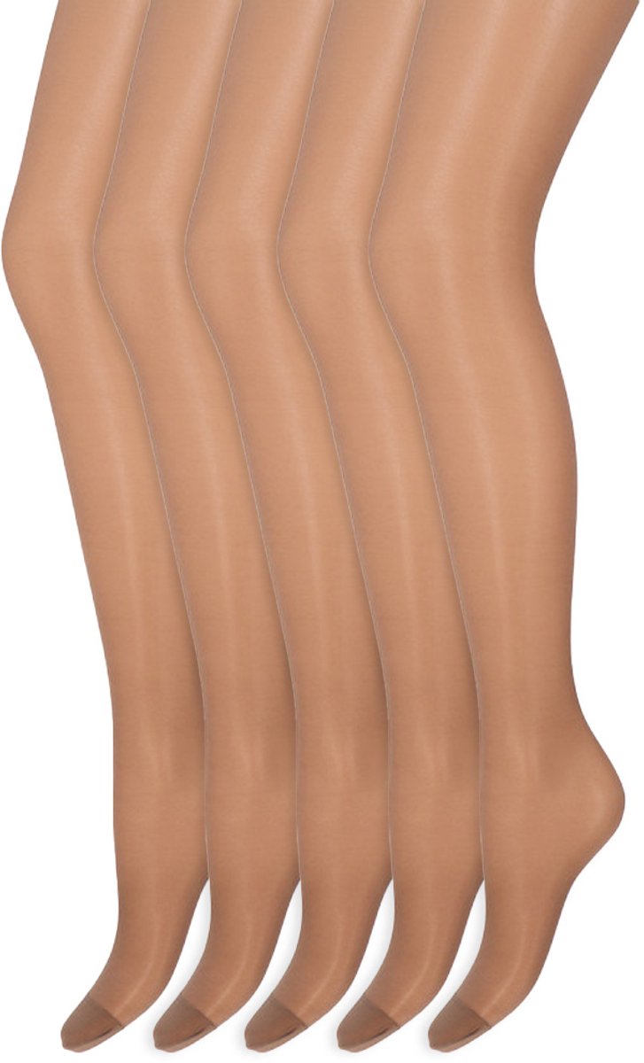 Matglans panty | 20 denier | Merk: Marianne | Maat: S t/m XXXL | Kleur: Muscat | 5 Paar (6153630110145)
