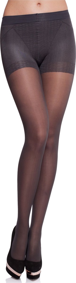 Merry Style Dames Panty - 40 DEN - Medium gloss - Polyamide - MS-GB-128-nn - Grafiet - S (4055191451830)