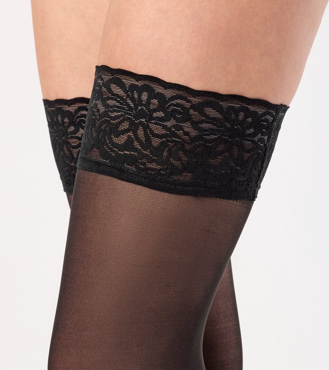 Merry Style MS-SS-J01 Dames Panty - 15 DEN- halsterloos - Fijn Kousen - Polyamide - Nero - M-L (4055191271681)