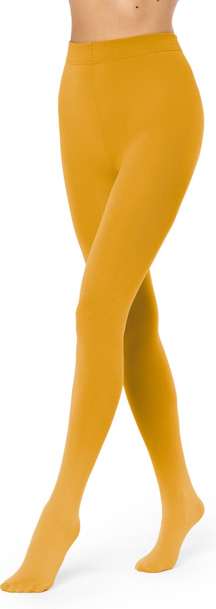 Merry Style - Thermo Panty - Winter panty - Fleece Panty - Zachte Panty - Fleece legging - Warme Panty - Mosterd - XL/XXL - MS-ATX-442-Tights (4061692798275)