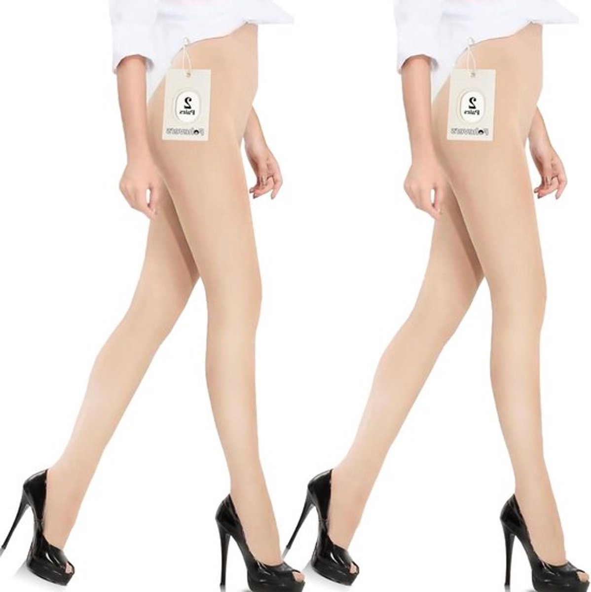 Vrouwen Buikcontrole Panty 120 Denier Hoge Taille Naakt One Size (7995658189937)