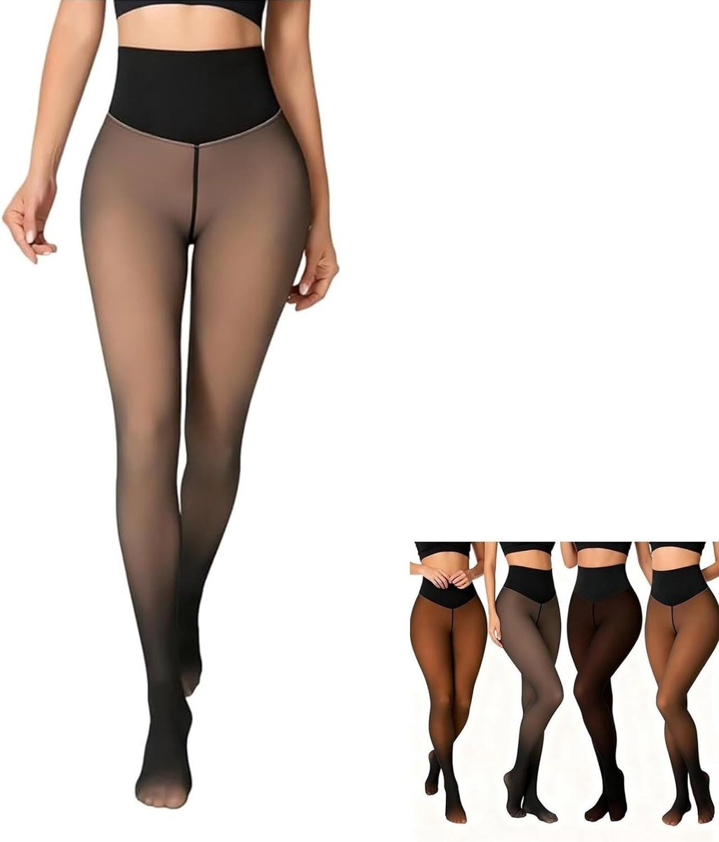 Warme Fleece Voerde Panty voor Vrouwen met Buikcontrole en Butt Lifting Effect, Ideaal voor de Winter, Comfortabele Thermische Leggings (2925925808075)
