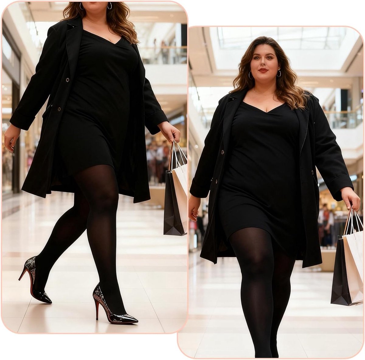 3XL 70 Denier Dames Panty's, Zachte Opaque Kousen, Danspanty's, Plus Size Kousen met Veel Rek, Hoge Taille Semi-Opaque Panty's voor Comfort en Stijl (3857990021006)