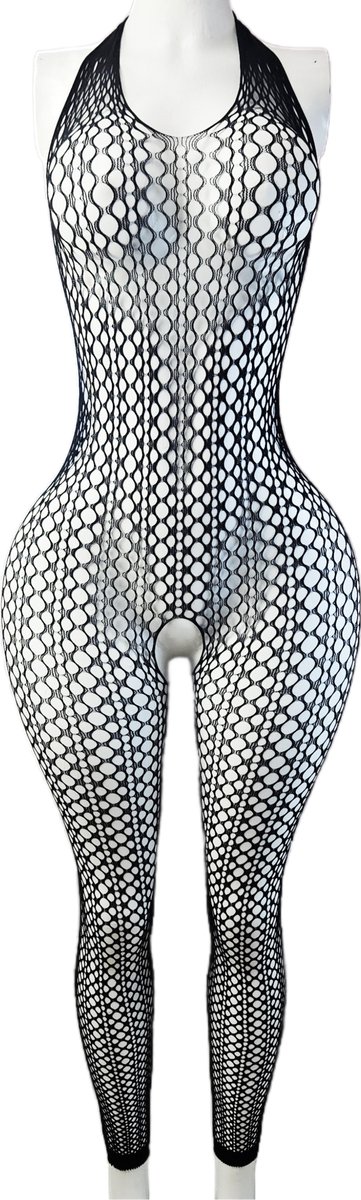 BamBella ® - Panty pak -Onesize - body suit - Dames - Onesize - Erotische jumpsuit van kant lingerie zwart (8721017929697)