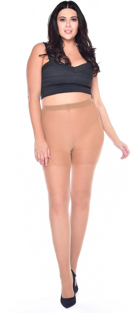 Panty grote maat 30 Denier huid 48-50 Pamela Mann (5055419685862)