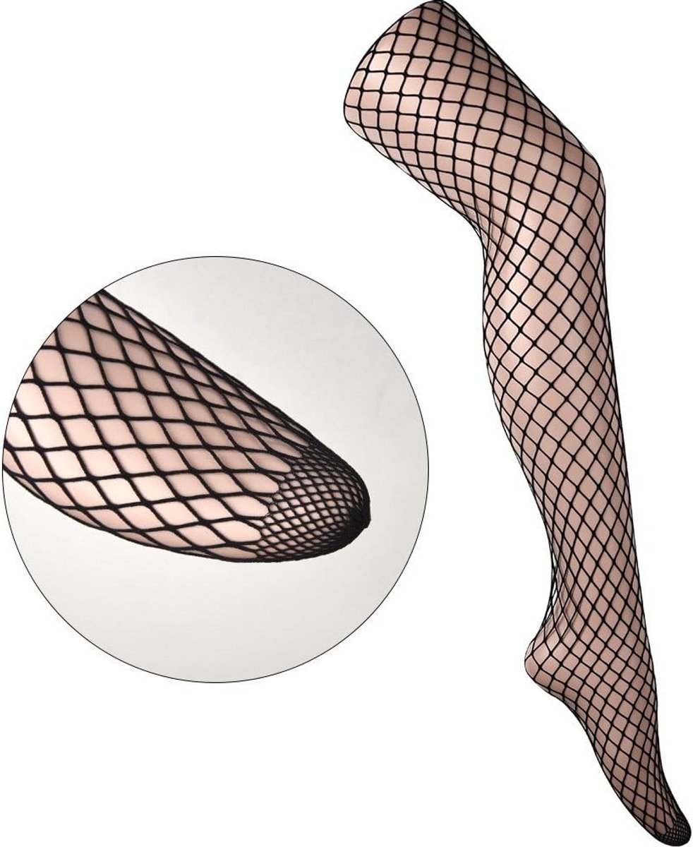 6 Paar Visnet Panty Kousen voor Vrouwen, Hoge Kousen, Mesh Tights in Zwart, Comfortabel en Stijlvol (3848038509495)