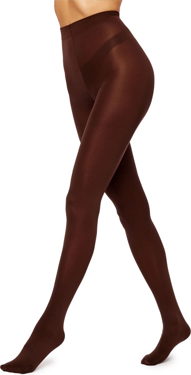 Antie AN-124 Dames Panty - 100 DEN - Polyamide - Microvezel - Choco - S (4055191189726)