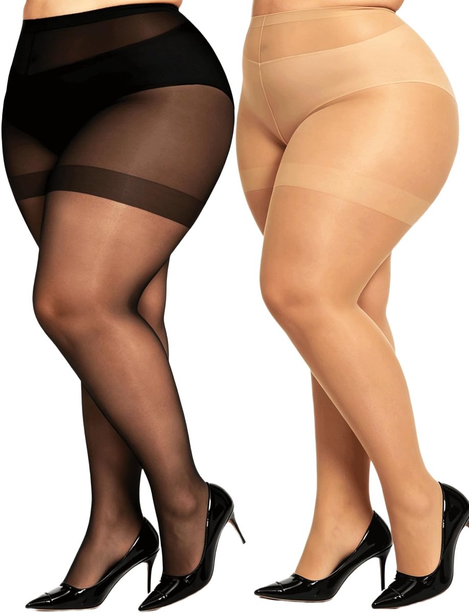 Dailygoods- Panty Curvy Dames - 20D Strumpfhose - Plus Maten XL-8XL - Sterke Elasticiteit - Comfortabel - 4-richtings Stretch (2371164940708)