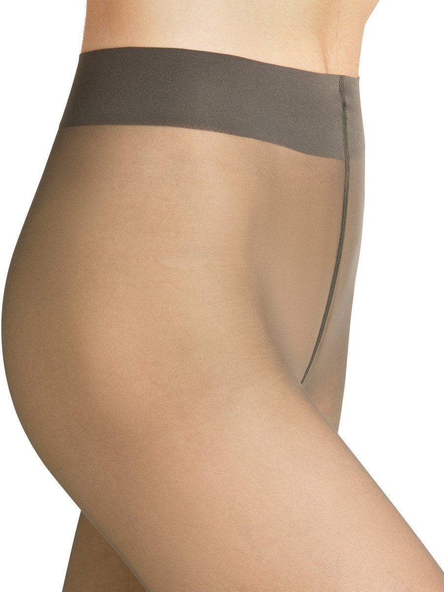 FALKE Matt Deluxe eenkleurig materiaal transparant 20 DEN panty dames grijs - maat M (4043875213294)