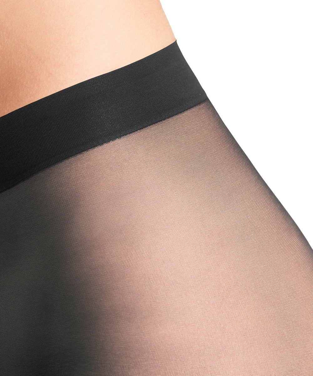 FALKE Seidenglatt eenkleurig materiaal transparant 15 DEN panty dames grijs - maat S-M (4043875135800)