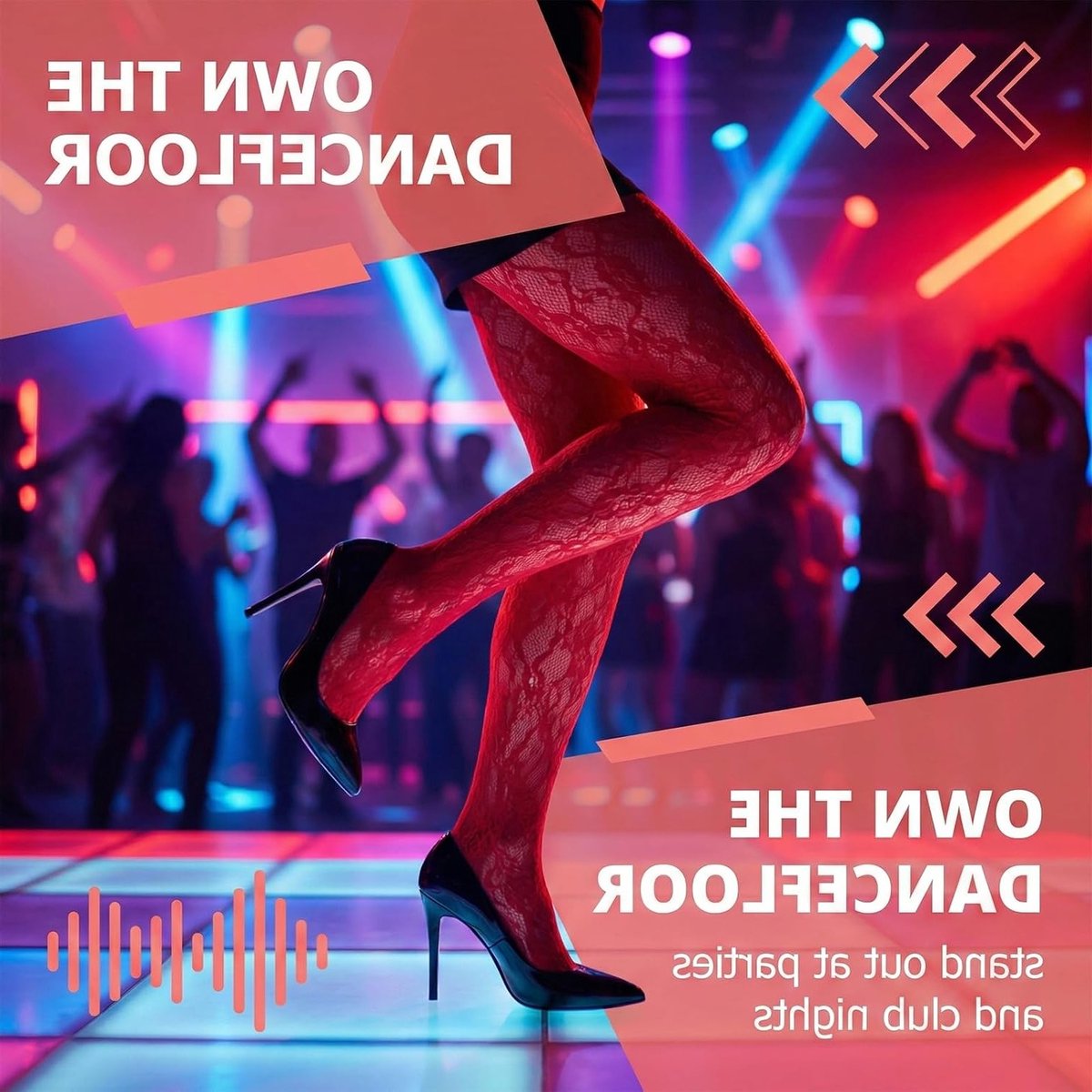 Rode Kanten Panty voor Dames - 2 Paar met Zonnebloem Motief voor Cosplay en Feestjes, Comfortabele en Stijlvolle Kledingaccessoires (3030587315102)