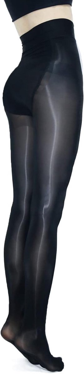 Shiny Tights voor Dames in Plus Sizes - Sexy Zijdeachtige, Scheurbestendige, Hoge Taille Panty's (3715623854950)