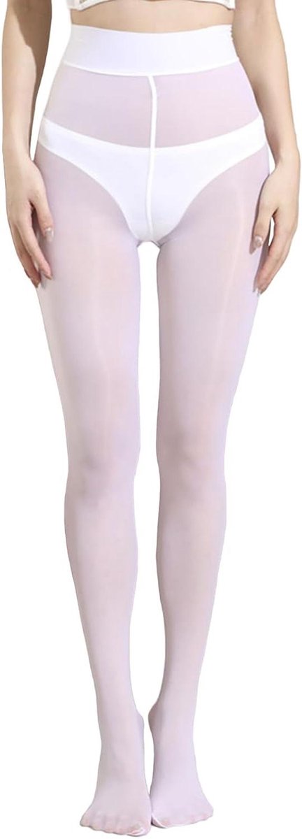 Vette Glanzende Panty voor Vrouwen - 8 Denier - Hoge Stretch - Zijdeachtig - Sheer - Kousen (6153003270247)