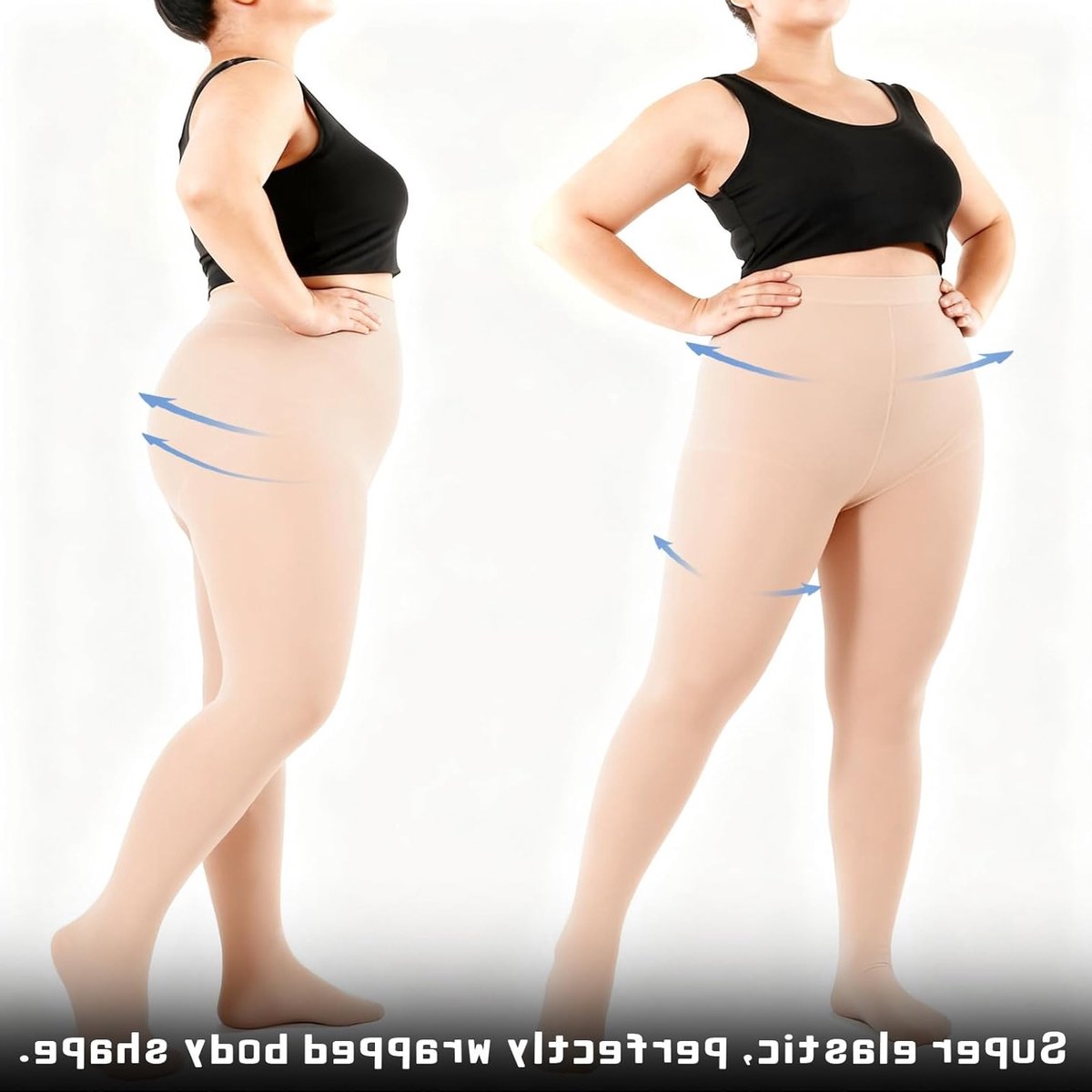 2 Paar 70 Denier Dames Panty's Plus Size - Zachte Opaque Leggings met Hoge Taille en Goede Elasticiteit voor Dans en Dagelijks Gebruik (3448032892472)
