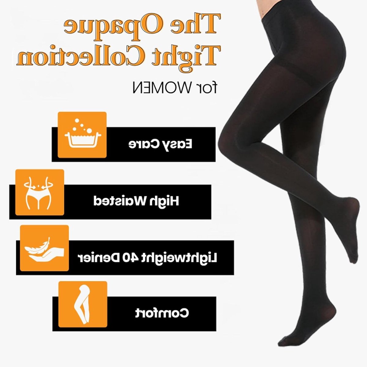 3-Pack 120 Denier Zwarte Panty's voor Meisjes, Opaque Schoolpanty's met Hoge Taille, Zachte en Comfortabele Leggings voor Kinderen (2240290885637)