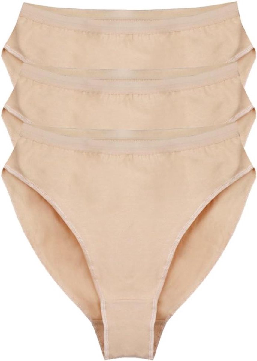 Allecto Premium - Balletdansslips Panty-Dansondergoed 3 Stuks Beige - Unisex - Maat L - Comfortabel en Duurzaam - Geschikt voor Kinderen en Volwassenen (8785331907915)
