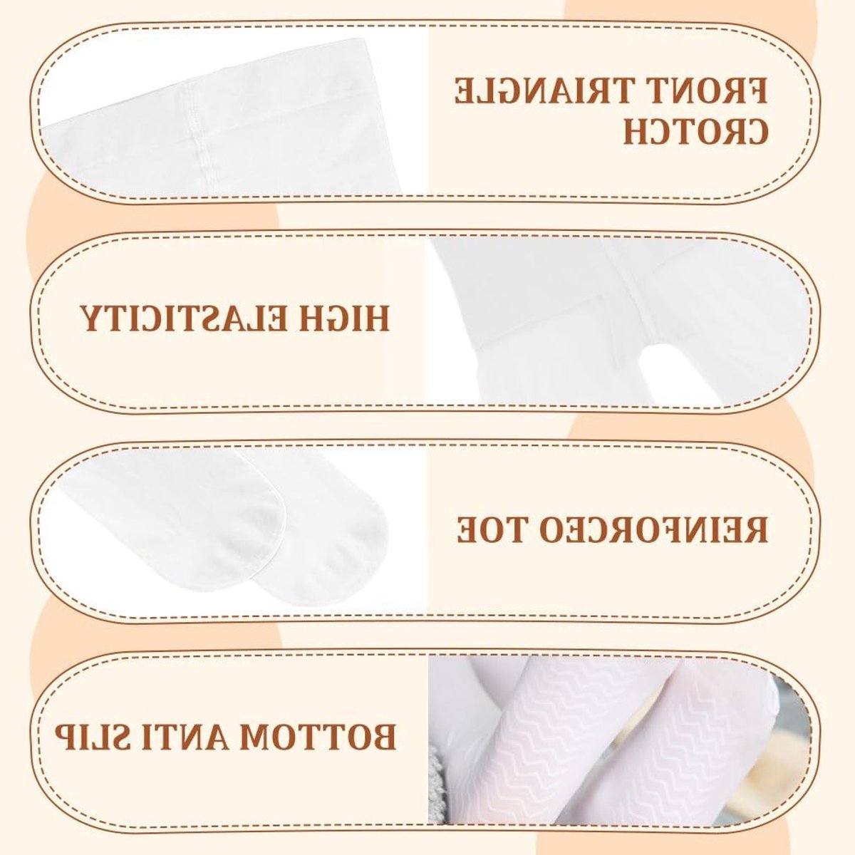 Ballet Panty's voor Meisjes, 20 DEN Semi Doorzichtige Danspanty's, Lichtgewicht Ballet Leggings voor Training en School voor Kinderen van 3-12 Jaar (2527309579078)