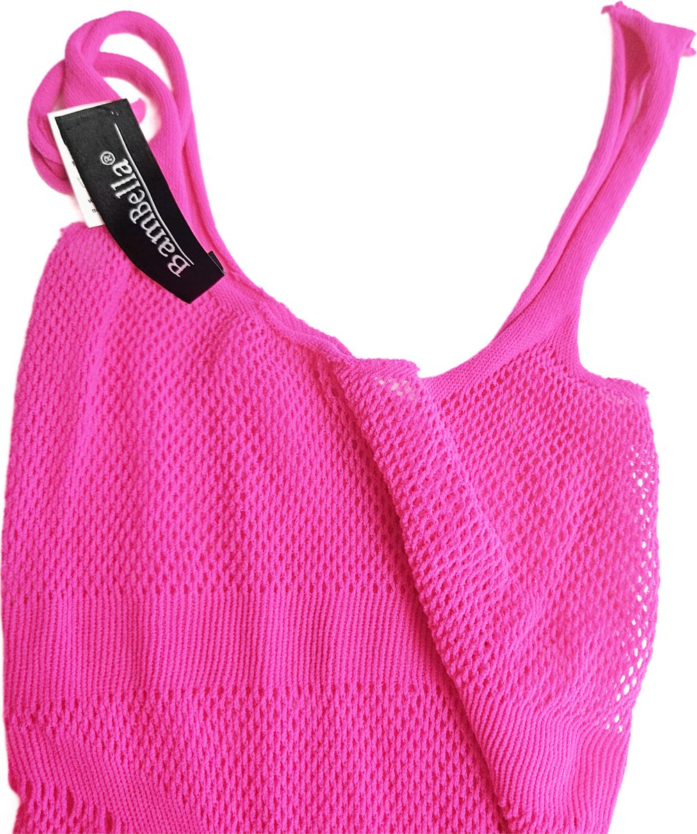 BamBella ® - Panty pak -Onesize - body suit - Dames - Onesize - Erotische jumpsuit van kant lingerie Roze (8721017929048)