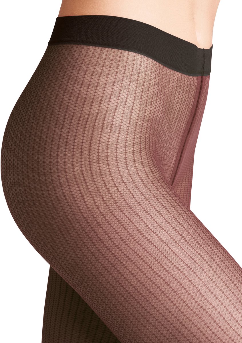 FALKE Body Chain 12 DEN ultra transparent materiaal transparent 12 DEN Panty dames bruin - maat M-L (4067112967771)