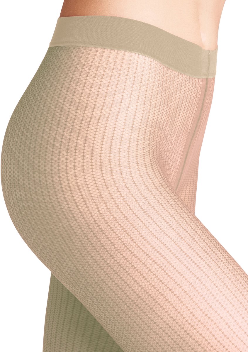 FALKE Body Chain 12 DEN ultra transparent materiaal transparent 12 DEN Panty dames wit - maat M (4067112967641)