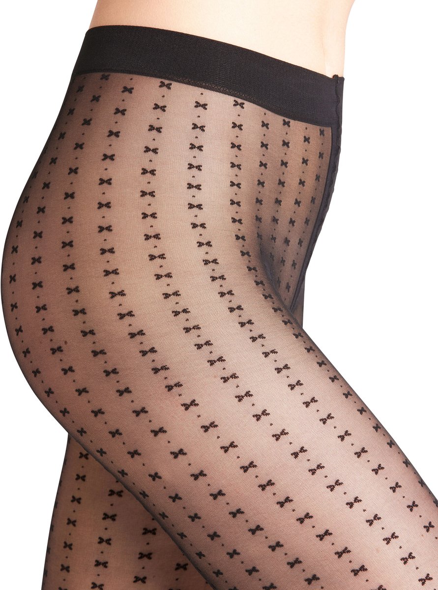 FALKE Firefly 20 DEN transparent materiaal transparent 20 DEN Panty dames zwart - maat L (4067112967122)
