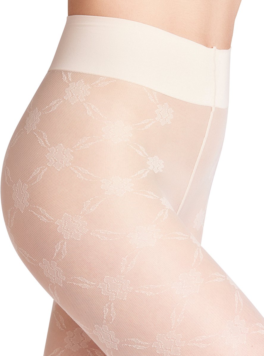 FALKE High Waist Naked Grace 20 DEN transparent materiaal transparent 20 DEN Panty dames wit - maat S-M (4067112968716)