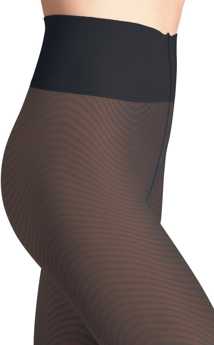 FALKE High Waist Sandbank 30 DEN transparent materiaal transparent 30 DEN Panty dames blauw - maat S-M (4067112968990)