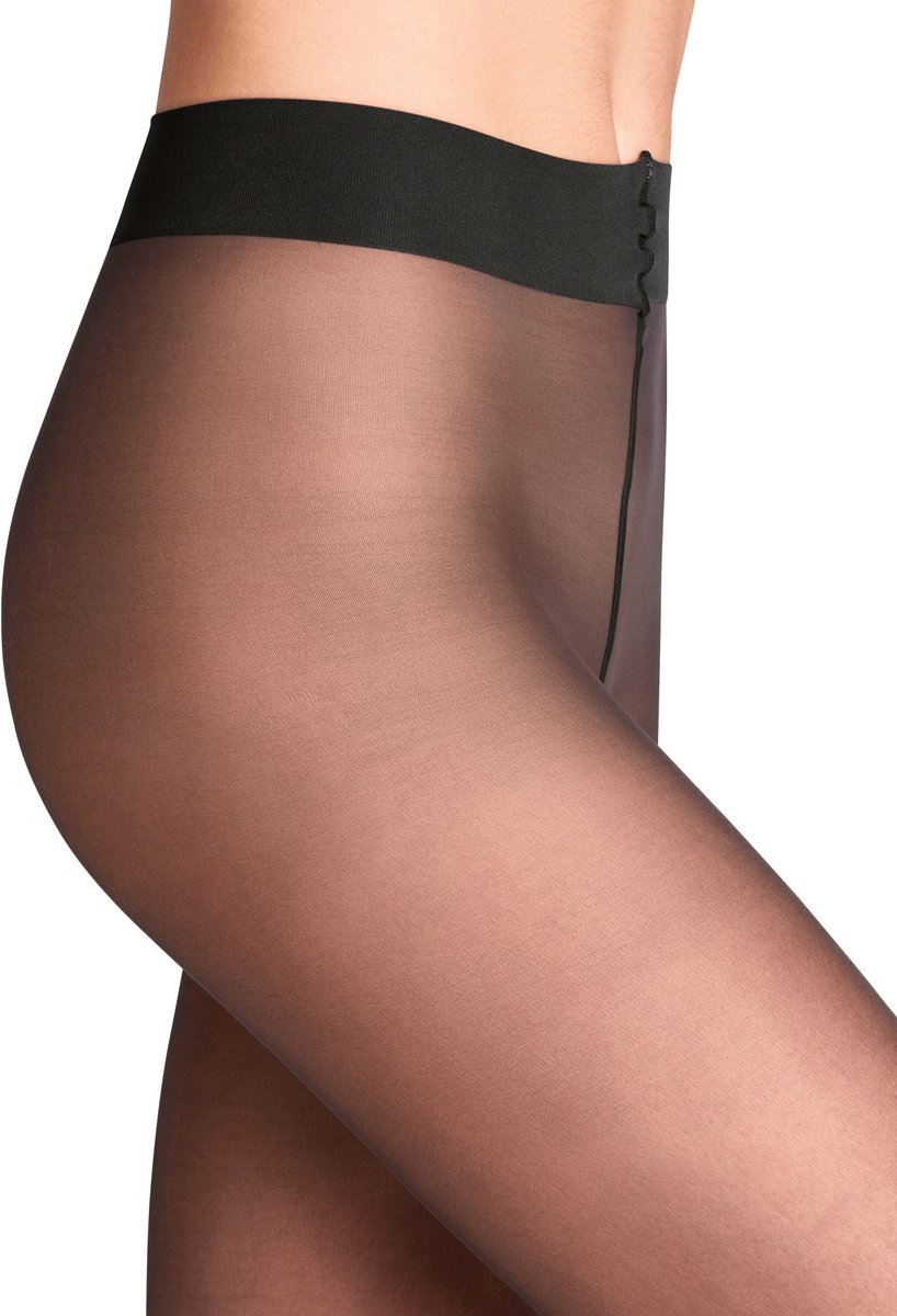 FALKE Matt Deluxe eenkleurig materiaal transparant 20 DEN panty dames bruin - maat S (4043875318814)