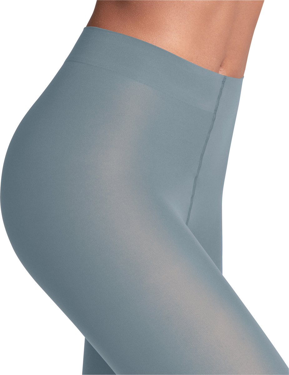 FALKE Matt Deluxe eenkleurig materiaal transparant 30 DEN panty dames blauw - maat S-M (4043875184266)