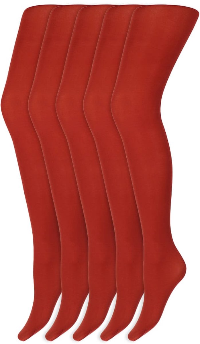 Gekleurde panty's | Micro | 60 Denier | Merk: Marianne | Maat: S t/m XXL | Kleur: Hazelnoot | 5 Paar (6153648189126)
