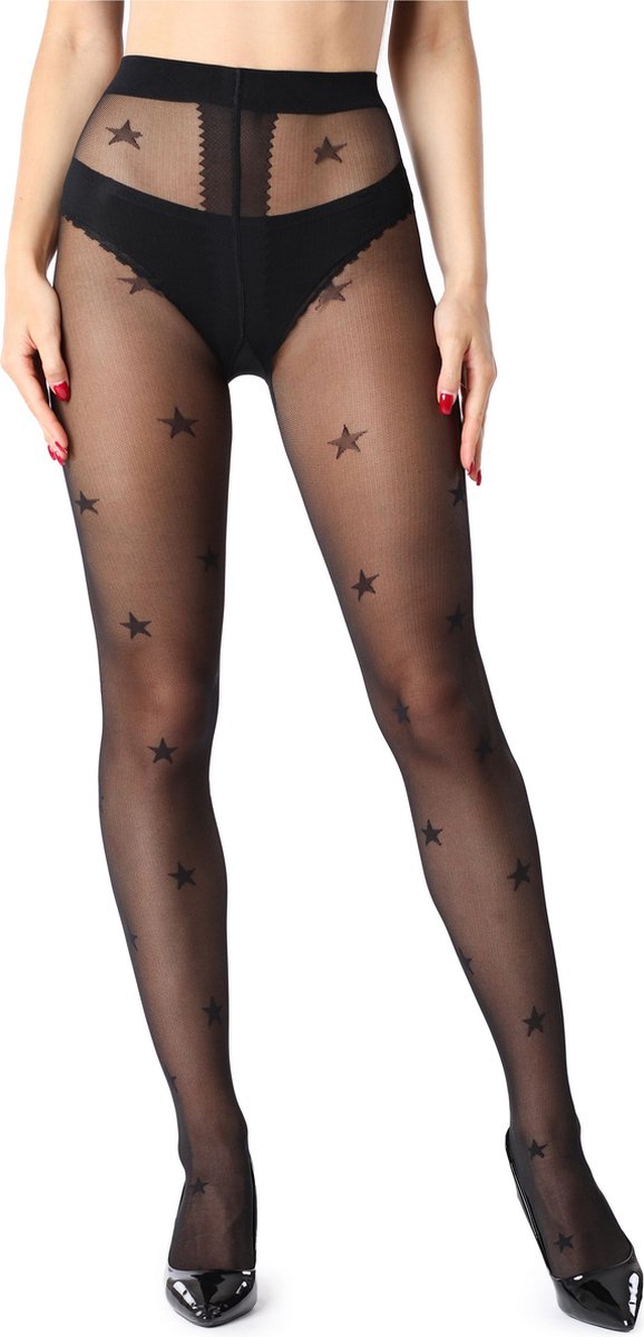 Merry Style Dames Panty - 40 DEN - Zwart - S - MS-GI-Megan40(7) (4061692618283)