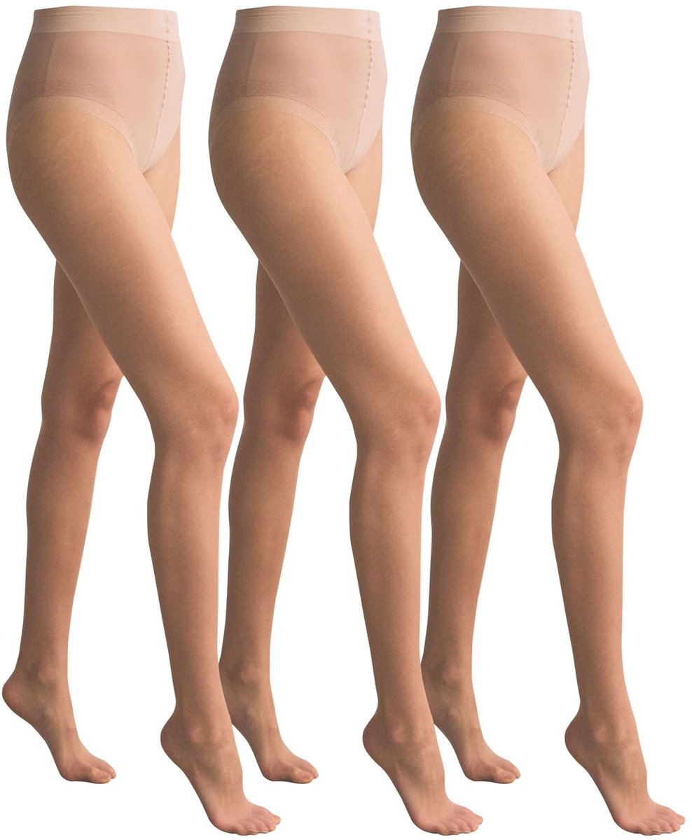 Next - Dames - N. Premium Ultimate doorzichtige 7 Denier Opaque panty, set van 2 - Naturel (5063598993579)