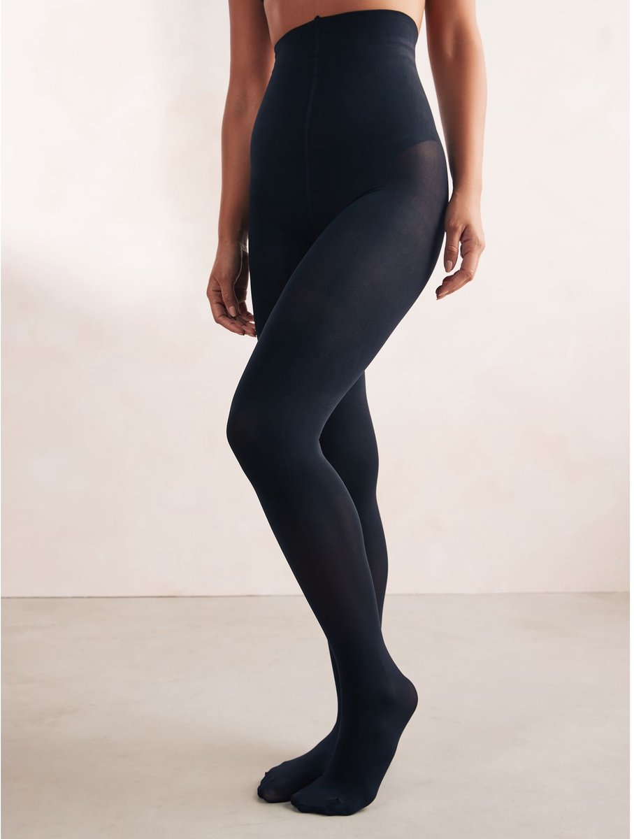 Next - Dames - Set van 1 60-denier vormende panty voor buik en billen - Zwart (5063409275979)