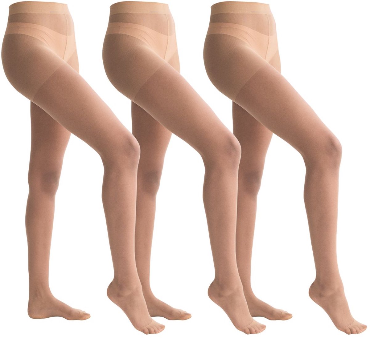 Next - Dames - Set van 3 matte panty's van 15 denier - Huidkleur (5063796490948)