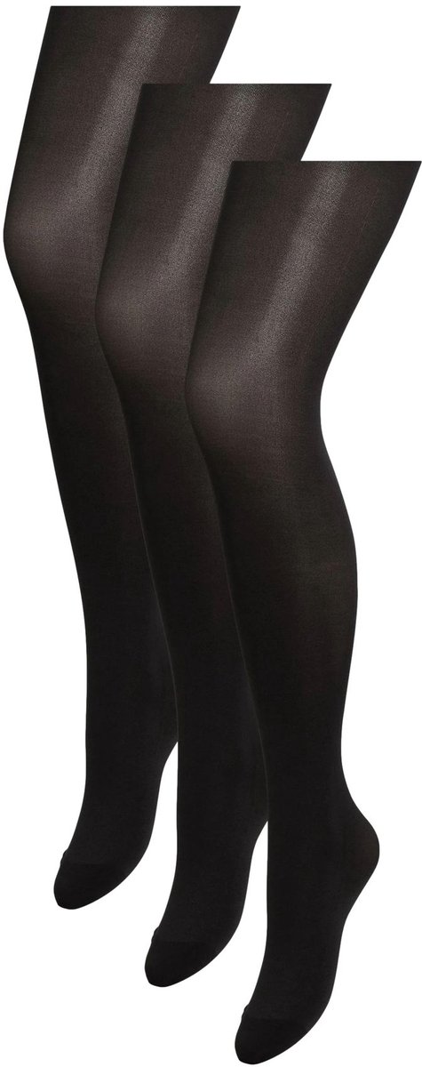 Next - Dames - Set van 3 ondoorschijnende panty's van 40 denier - Zwart (5057639210862)
