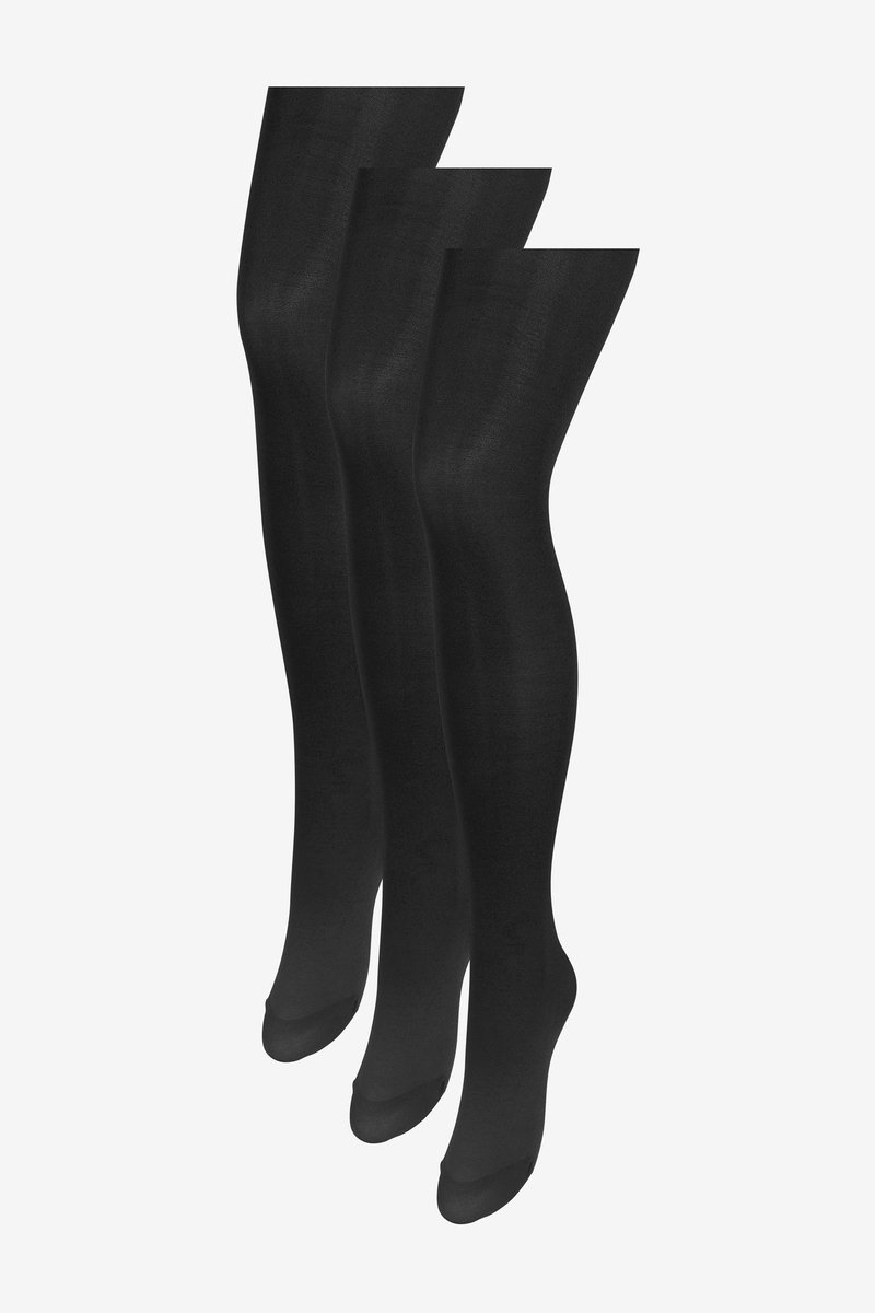 Next - Dames - Set van 3 ondoorschijnende panty's van 60 denier - Zwart (5057639521890)