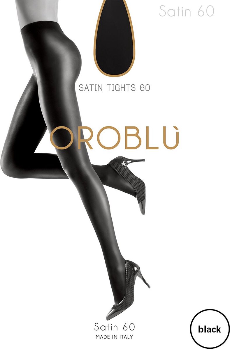 Oroblu Satin 60 Panty - Kleur Zwart - Maat XL (8300213719488)