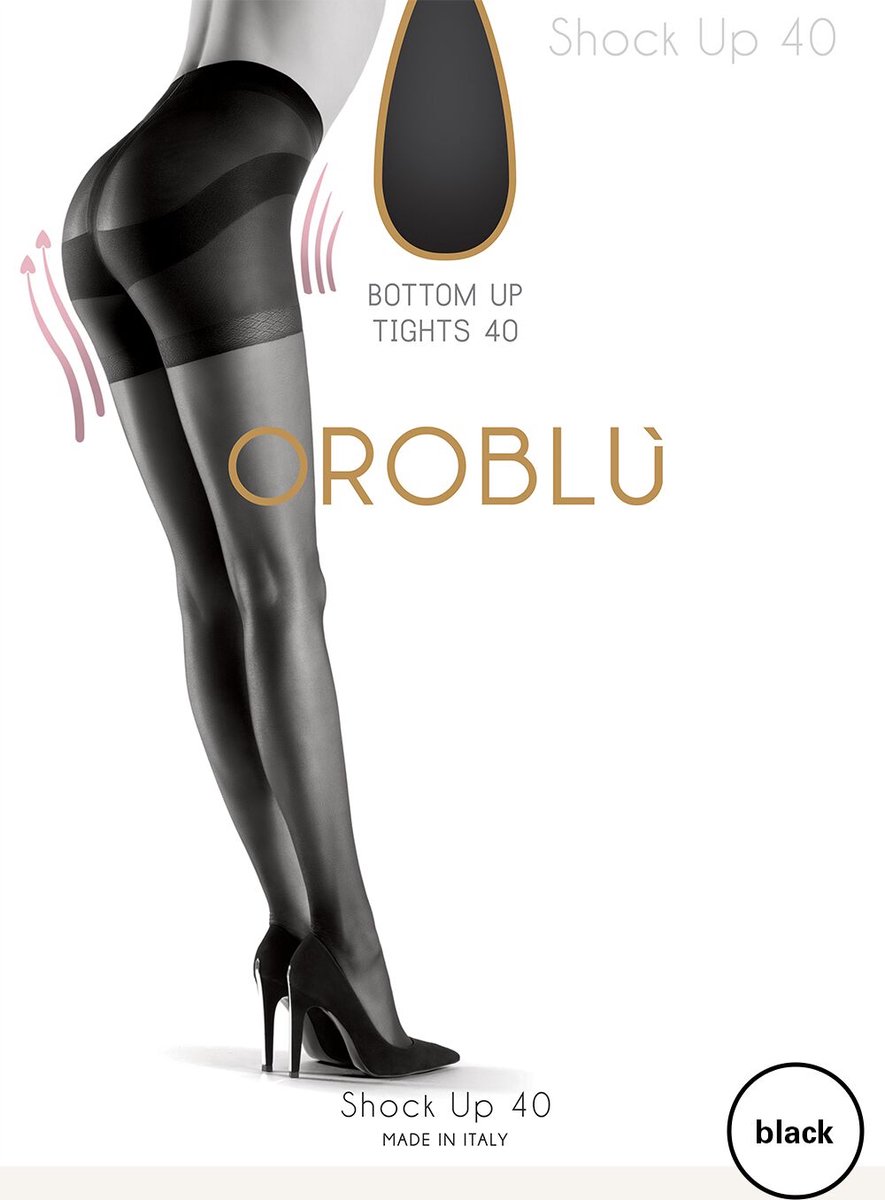 Oroblu Shock Up 40 Panty - Kleur Zwart - Maat XL (8300213098170)