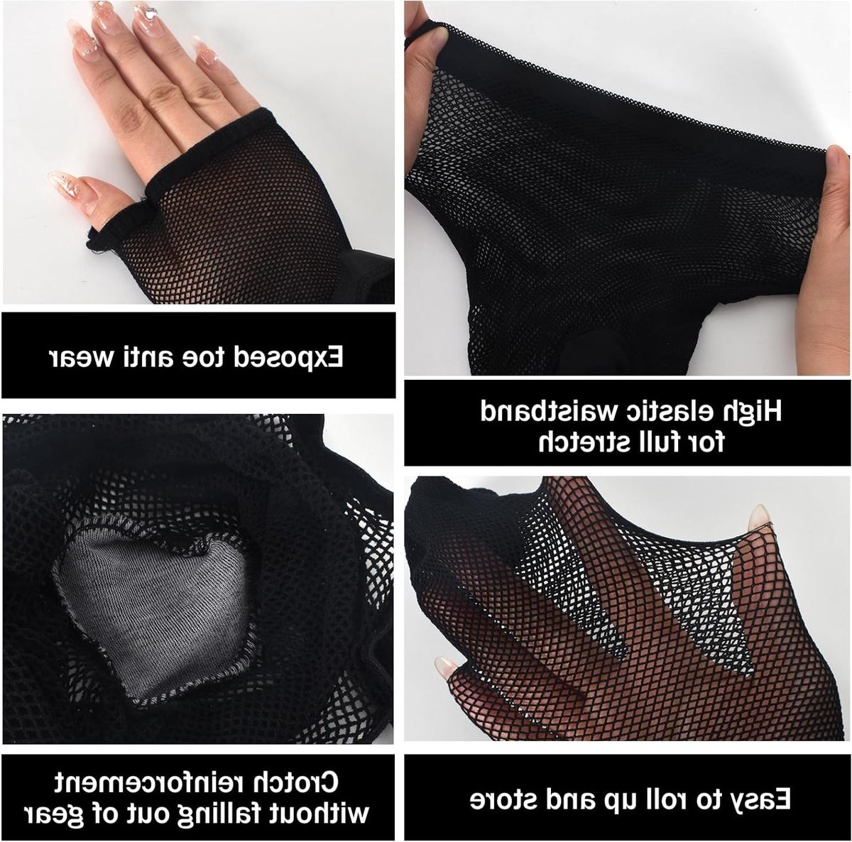 Professionele Visnet Panty's voor Dans, Ideaal voor Optredens en Feestjes, Comfortabel en Stijlvol (3273704357870)