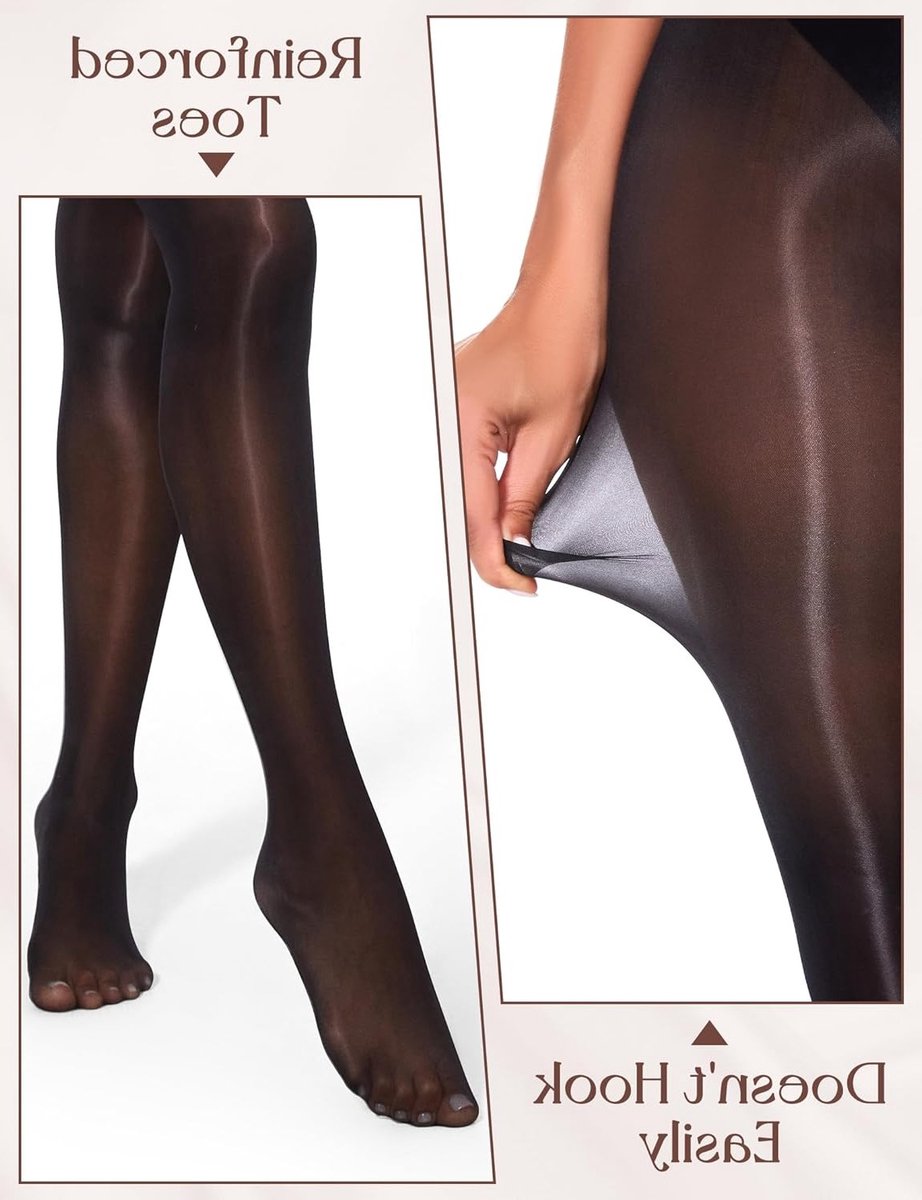 Ultra Dunne Panty's voor Vrouwen - Glanzende Nylon Leggings met Soepele Afwerking, Perfect voor Elke Gelegenheid (2337041997456)