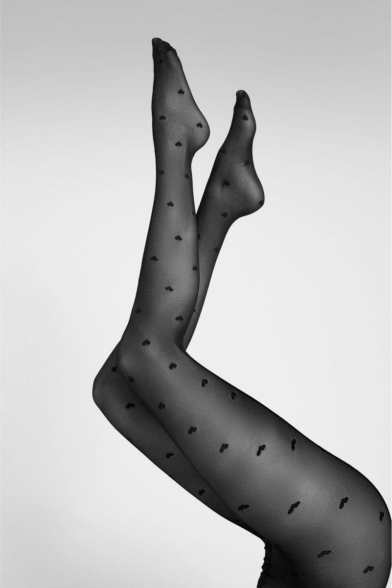 camano, Panty, hartjespatroon, hartje, kwaliteitspanty, transparant, 20 DEN. (4052171491602)