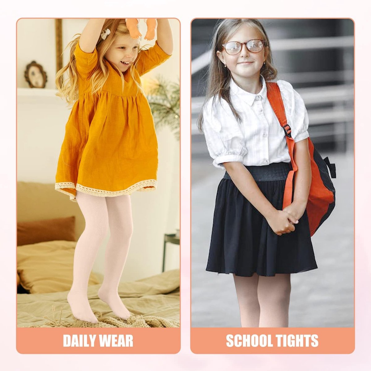 2 paar Ballet Dans Panty Meisjes, Ballet Legging Ballet Panty voor Meisjes Kinderen Vrouwen Peuters Studenten Oefenen (Balletroze, S) (2967145021988)