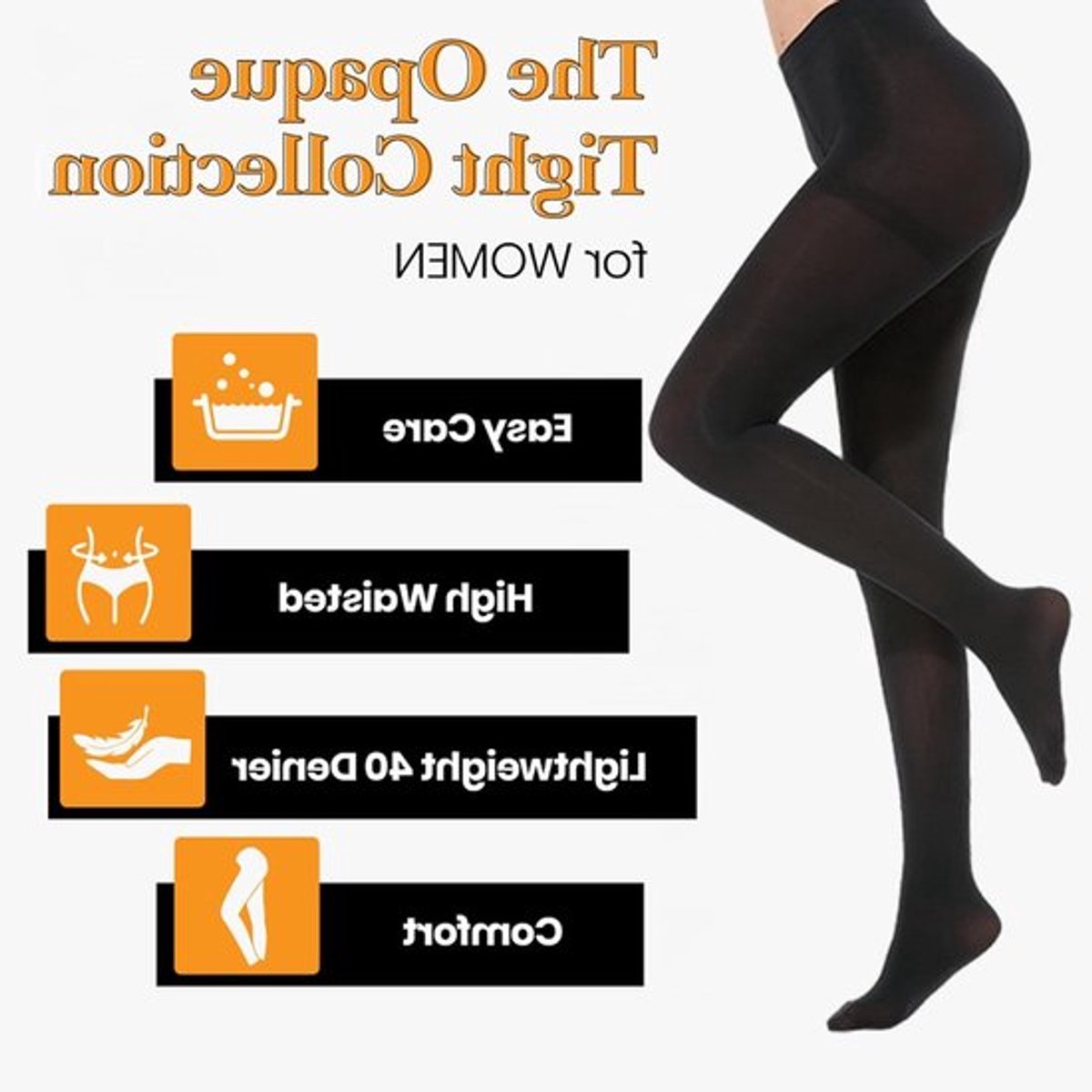 3-Pack 120 Denier Zwarte Panty's voor Meisjes, Opaque Schoolpanty's met Hoge Taille, Zachte en Comfortabele Leggings voor Kinderen (3013864939529)