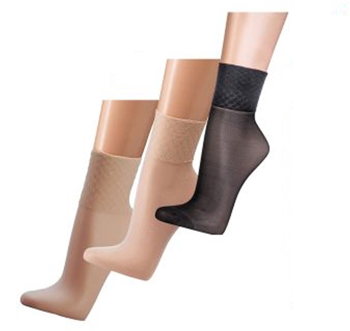 5 Paar Glanzende Gezondheids Panty Sokjes | 30 Den | Adervriendelijke Pantysokken Met Comfortband (6153726560502)